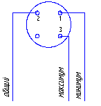 Схема внешних электрических соединений термометра ТГП-100Эк
