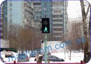 Головка светофорная светодиодная оповестительная пешеходной сигнализации