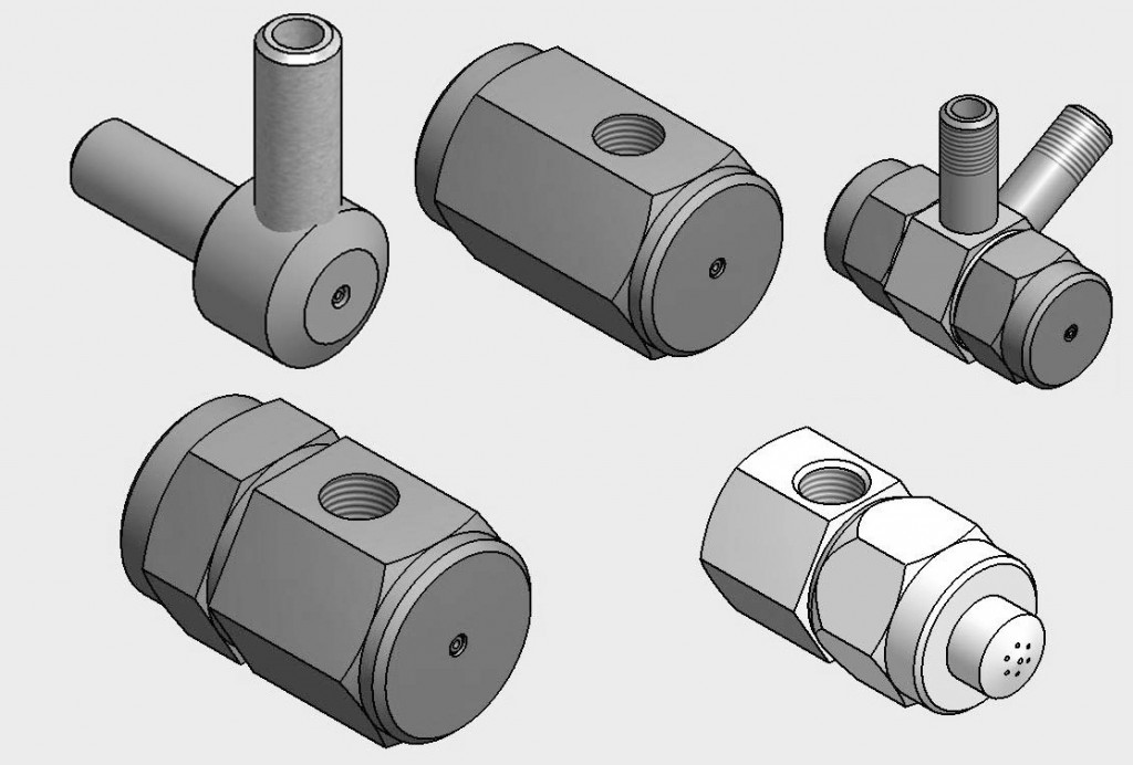 Типы форсунок для распыления