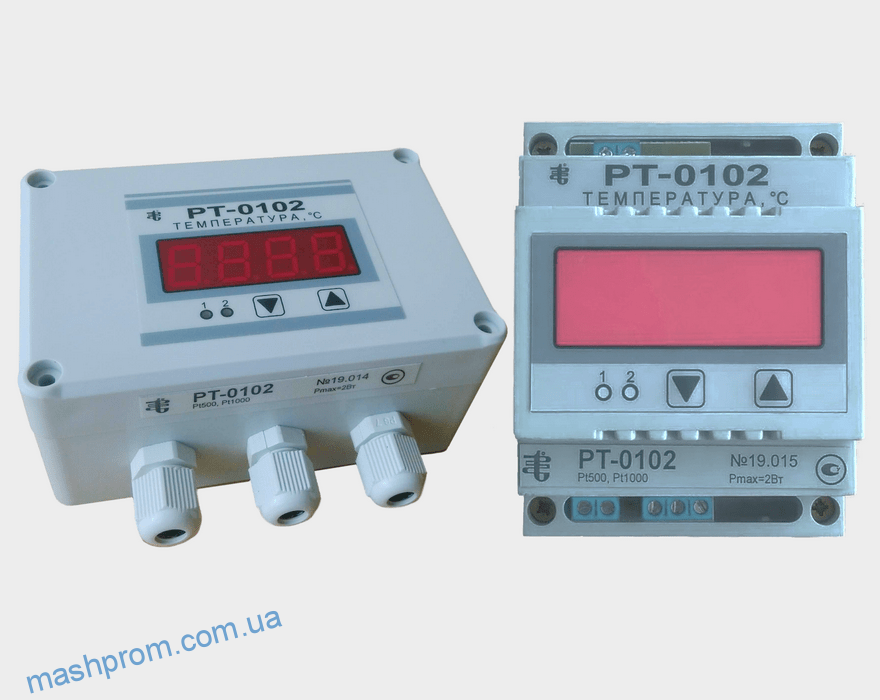 Регуляторы-измерители типа РТ-0102, РТ-0102С (настенный вариант), РТ-0102DIN (на DIN-рейку)